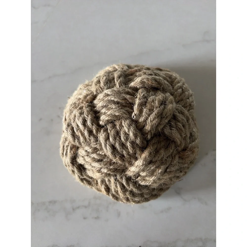 Rope Bowl Jute Basket Boho‎ Farmhouse Coastal Catchall Rustic Decor Chunky Cute!